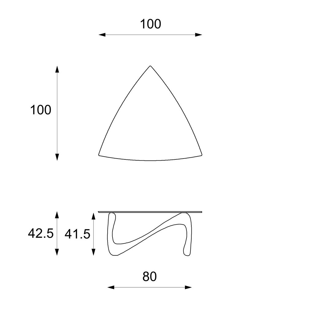 Konferenčný stolík TETRIS grey